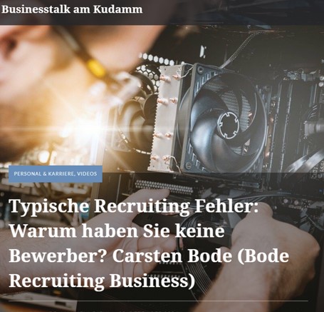 Read more about the article Recruitingfehler – Keine Bewerber?